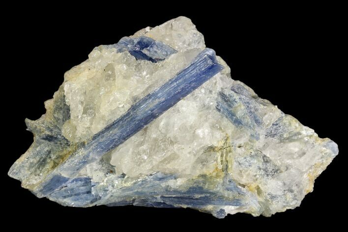 Vibrant Blue Kyanite Crystals In Quartz - Brazil #118853